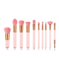 10pcs Fan Style Smudge Style Kabuki Makeup Brushes Sets