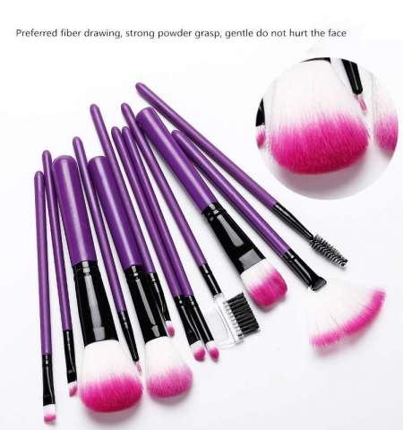 Different Size synthetic Hair Laser Pattern resin Handle Custom Logo lip Brushes