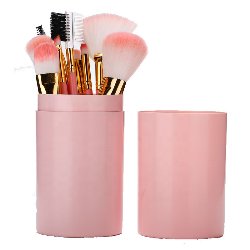 12pcs Makeup Brushes Set with package  Premium Synthetic Foundation Brush Blending Face Powder Blush Concealer brush